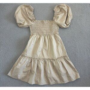 Sofie the Label Viola Tiered Dress Smocked Puff‎ Sleeve Off Shoulder